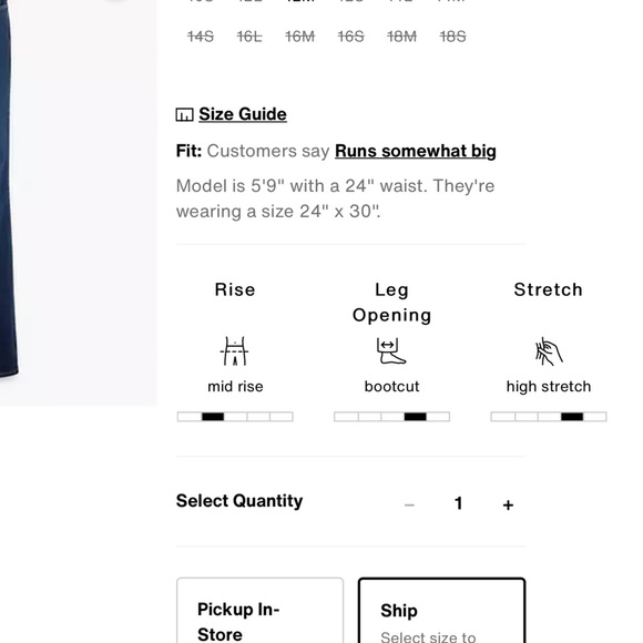 ๐13xHP!!๐ NWT Leviโs | Classic Bootcut Sculpt Jeans - Picture 14 of 16